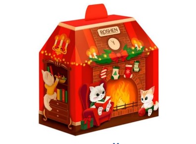 Новорічний подарунок ROSHEN "Новорічний камін", 665г